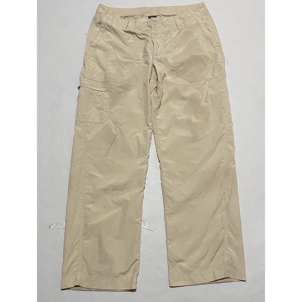 Patagonia Pants Womens 10 X 30 Beige‎ Lightweight Wide Leg Nylon Straight